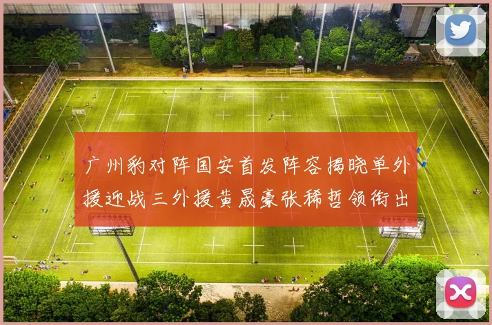 广州豹对阵国安首发阵容揭晓单外援迎战三外援黄晟豪张稀哲领衔出战